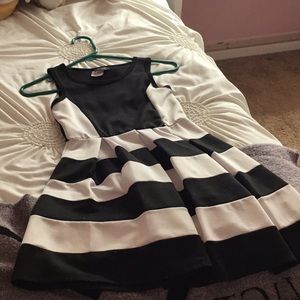 Black and white dress